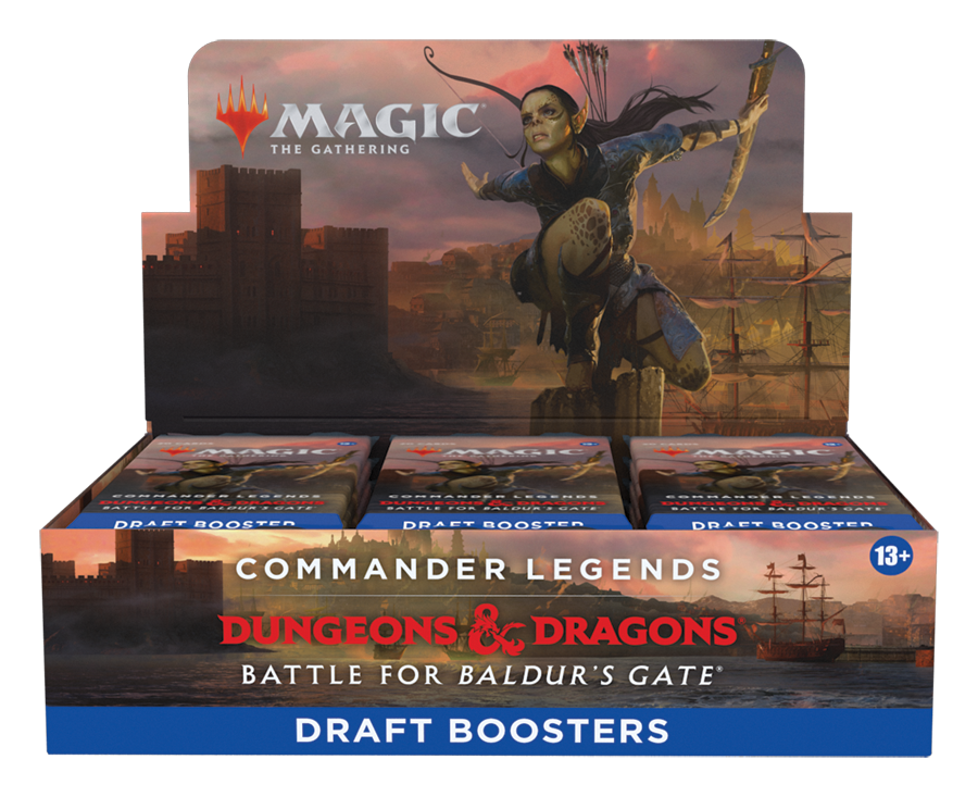 Commander Legends: Battle for Baldur's Gate Draft Booster Box + Buy-A-Box Promo